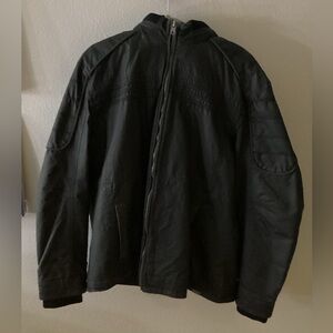 Men’s Buckle Leather Jacket
